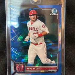 Topps Bowman Chrome Sapphire Mike Trout