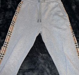 Gray Burberry Sweatpants