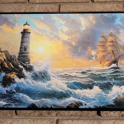 40"x20" Canvas Wall Art - Nautical