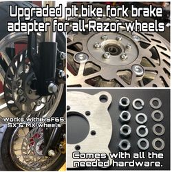 Pit Bike Brake Adapter For Razor Upgraded Fork