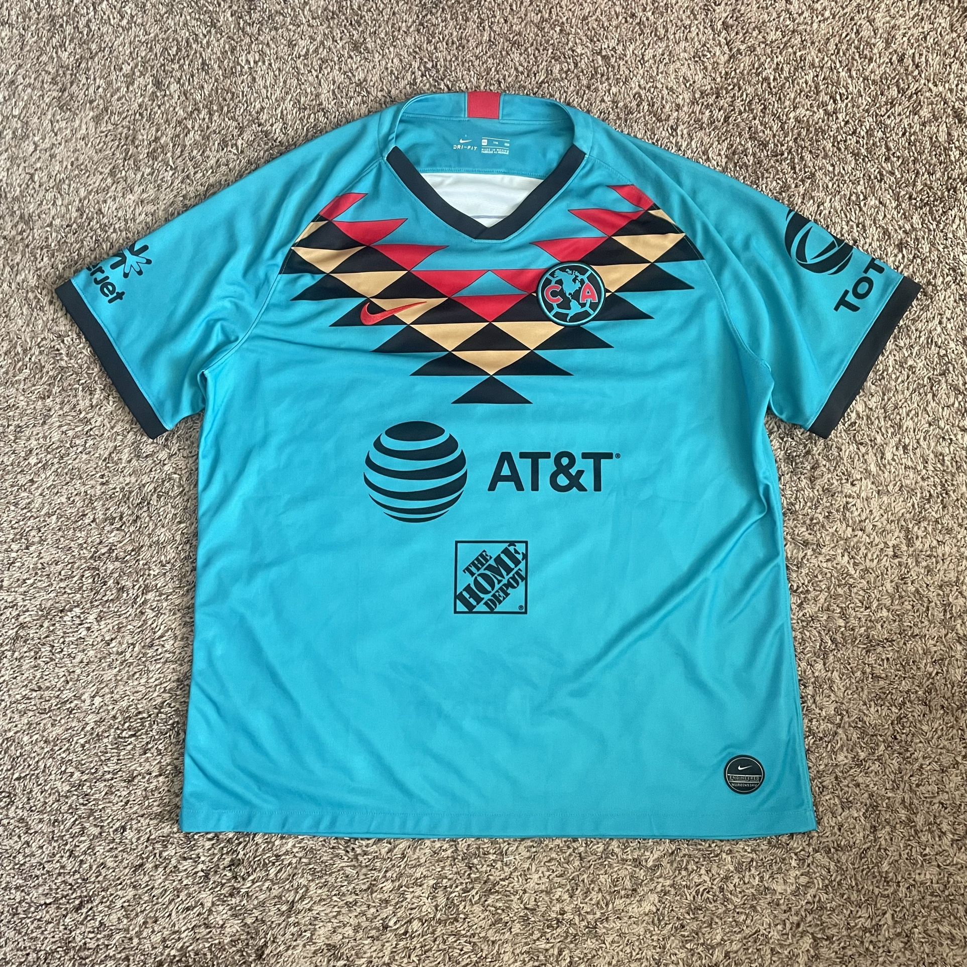 nike club america soccer jersey futbol international jersey XXL