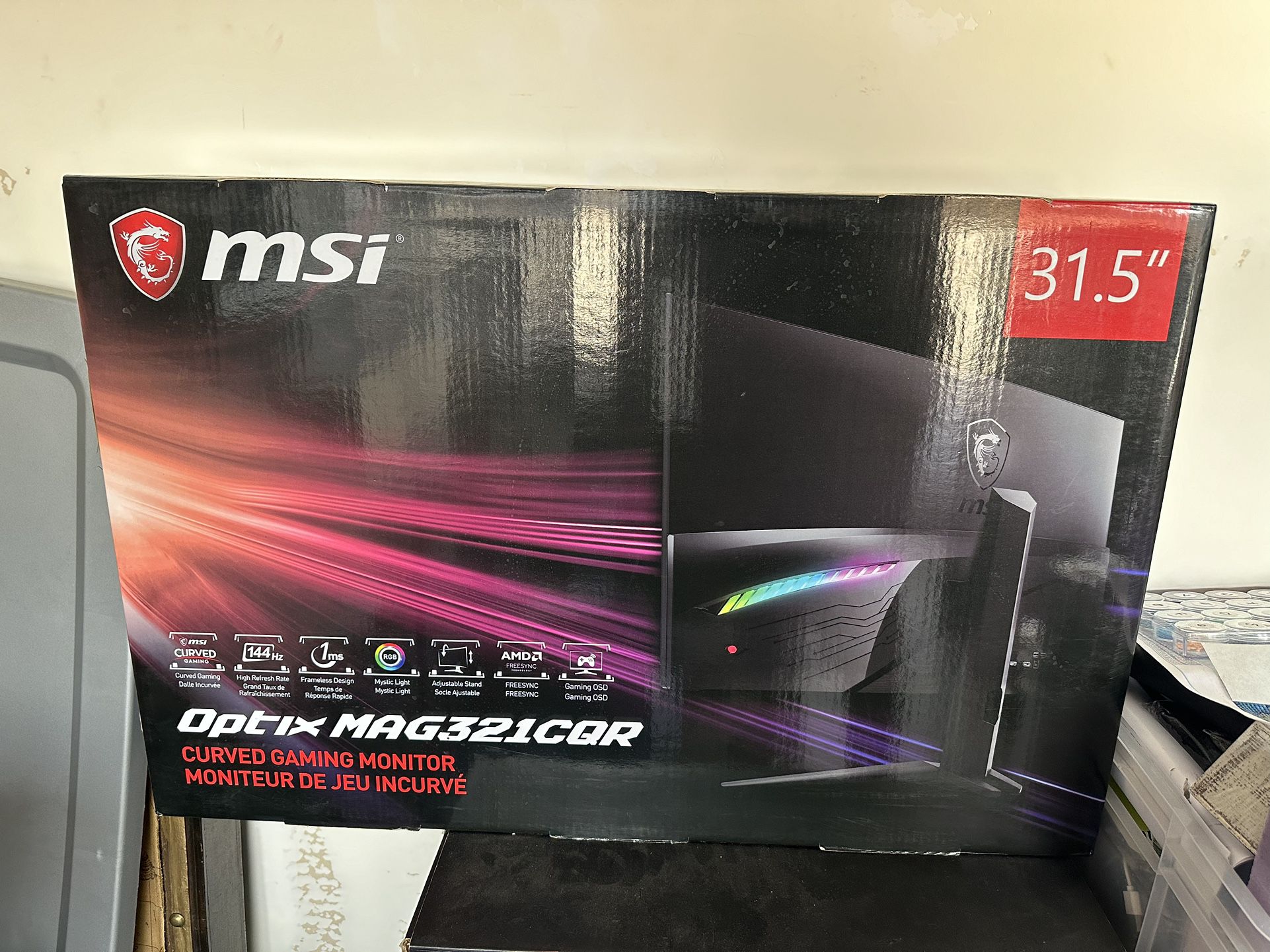 ASUS Gaming Tower Computer And MSI Curved Monitor