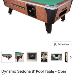 Dynamo Pool Table  8ft