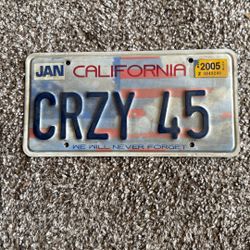 Donald Trump Vintage Ca License Plate 