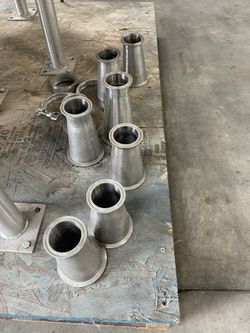 (7) Stainless Steel 3” to 2” Reducers