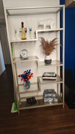 Glass bookcase