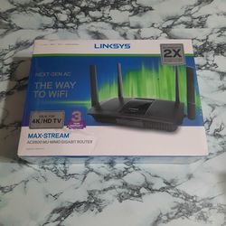 Brand New Linksys Next Gen Ac Max Stream Ac2600 Mu-mimo Gigabit Router Model EA8100-AH