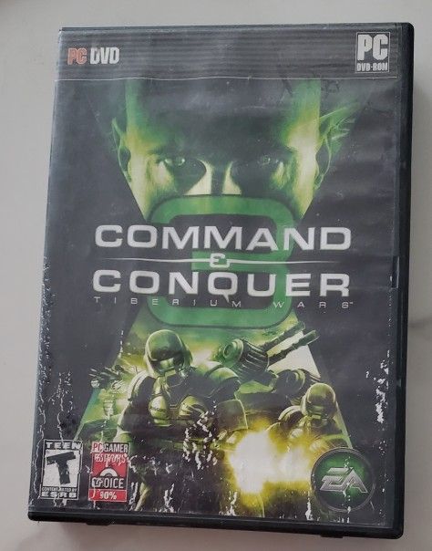 Command & Conquer 3: Tiberium Wars CD game for PC is a 2007 science fiction real-time strategy video game developed and published by Electronic Arts f