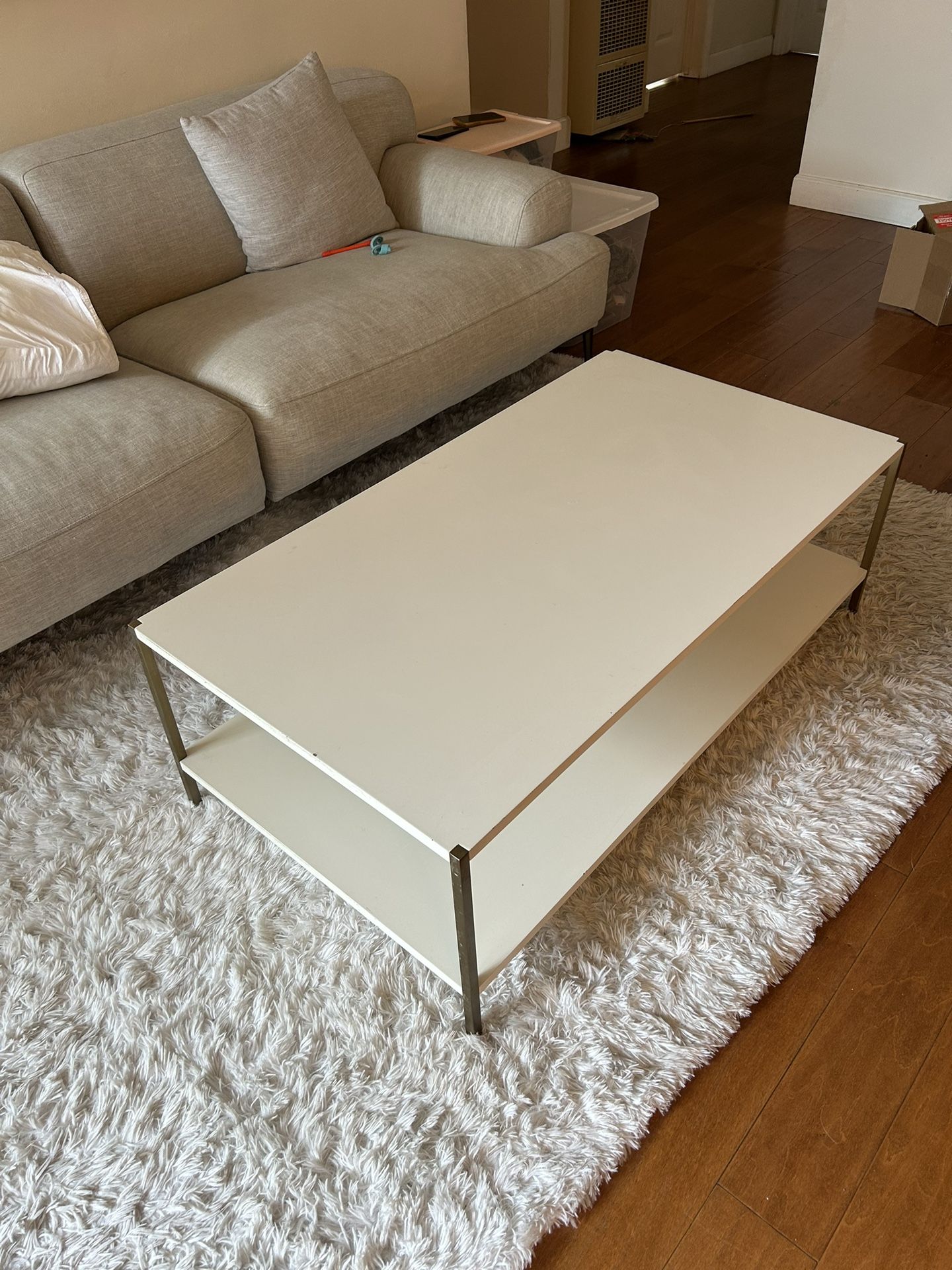 West Elm White Coffee Table