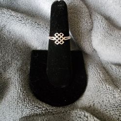 Sterling silver Keltic knot symbol ring multiple sizes available 