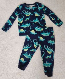 ✅️ Toddler Boy 2pc Warm Dinosaur Pajama Set• Size 3T• Great Condition• $7firm