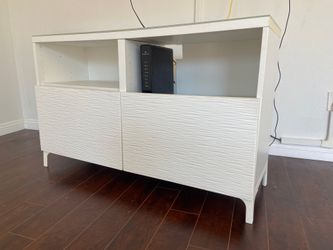 White TV credenza