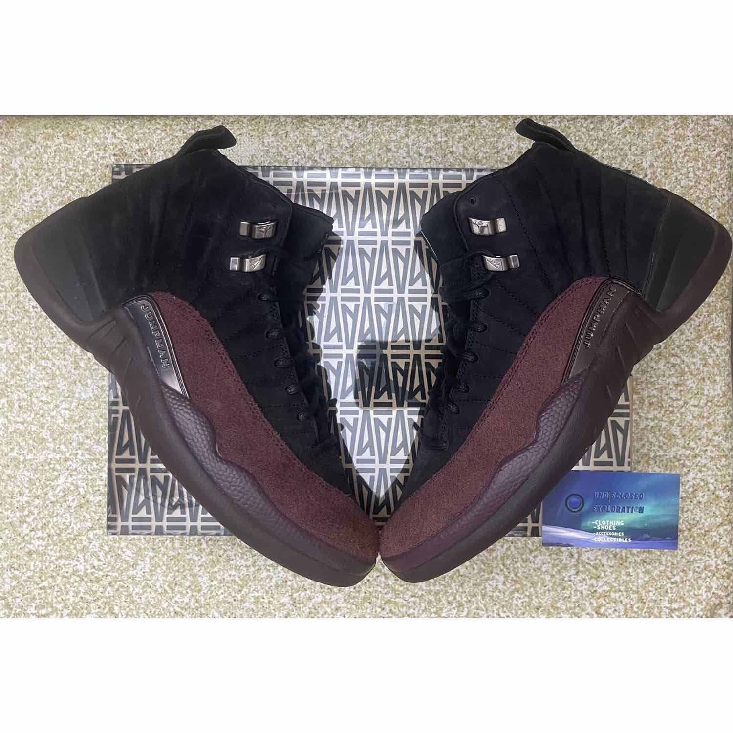 Nike Air Jordan 12 A Ma Maniére Black Size 8 Men