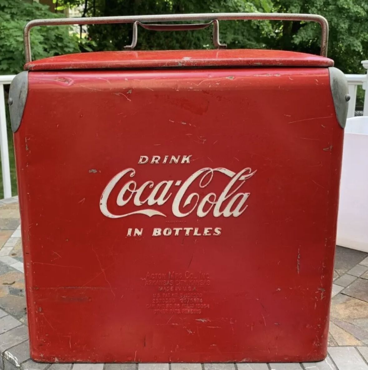 Original 1950S Coke Coca-Cola Metal Cooler