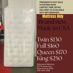 Brand New Mattresses Are Retail Mattress Store. 