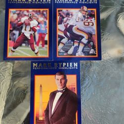 Mark Rypien 3 card lot - Redskins - 1(contact info removed) 