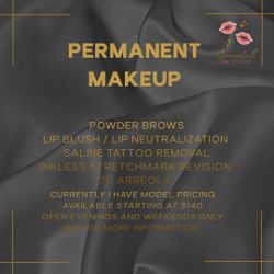 Permanent lip/brows