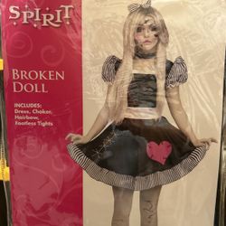 Broken Doll Costume-Adult Size-Medium/Brand New