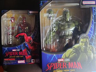 SHF Spiderman BND & Hulk