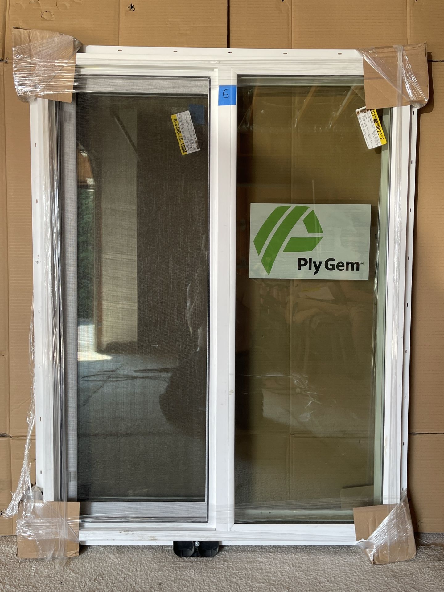 Plygem Slider Window #6 Size 35.5x47.5 Triple Glazed Brand New