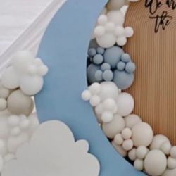 Moon Cutout With Clouds 