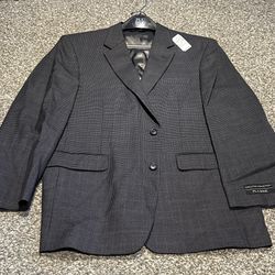 Jos A. Bank Men’s 44 Reg Charcoal Suit Coat / Jacket New Retails $495