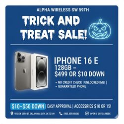 ✅$10 FINANCING AVAILABLE✅ ✅ 3 Months interest-free 📱 iPhone / Samsung Unlocked Phone"s at Alpha Wireless. A super popular device everyone wants 🔥  