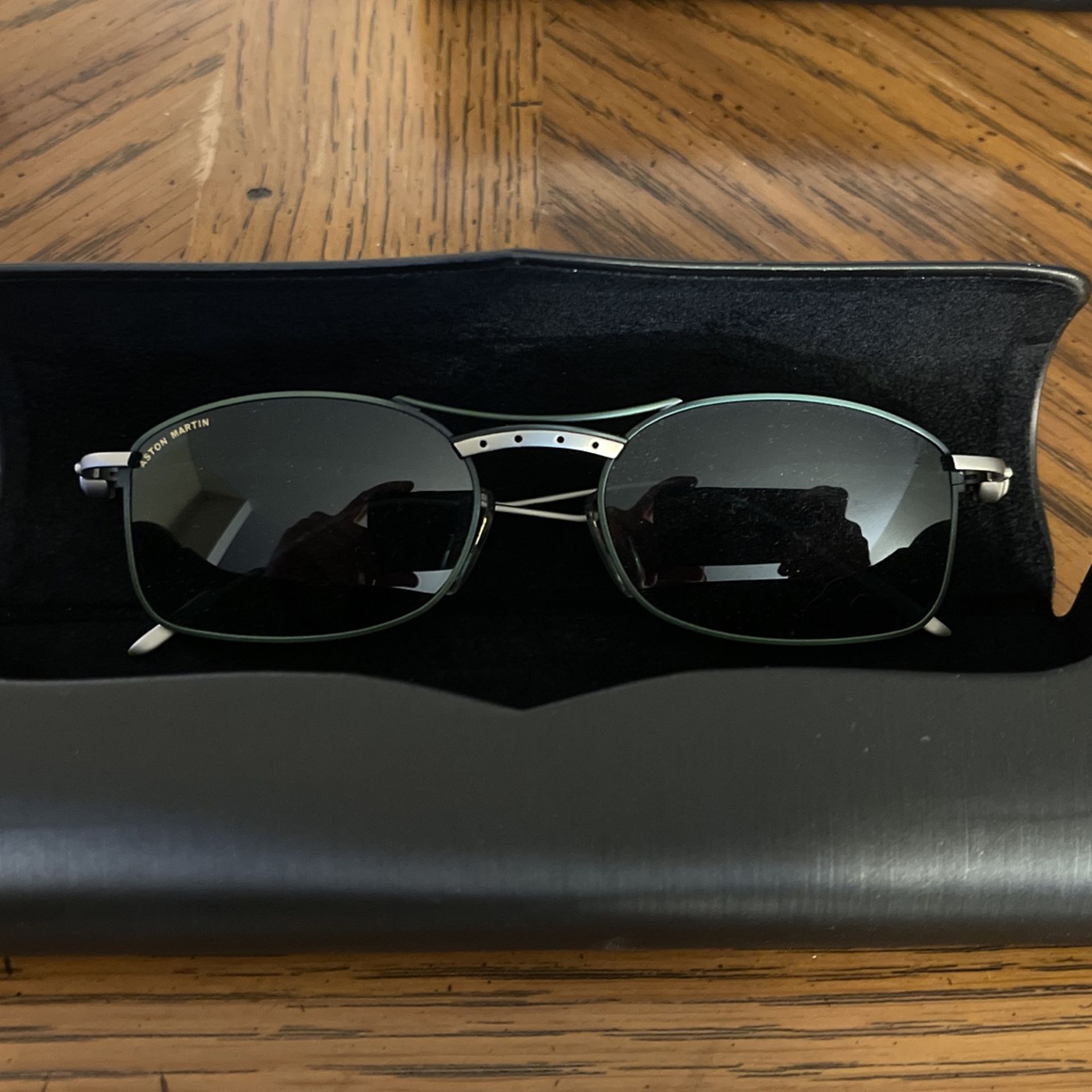 Aston Martin Rectangular Aviator Sunglasses Large