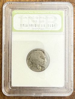 No Date Buffalo Nickel Certified By International Numismatic Bureau