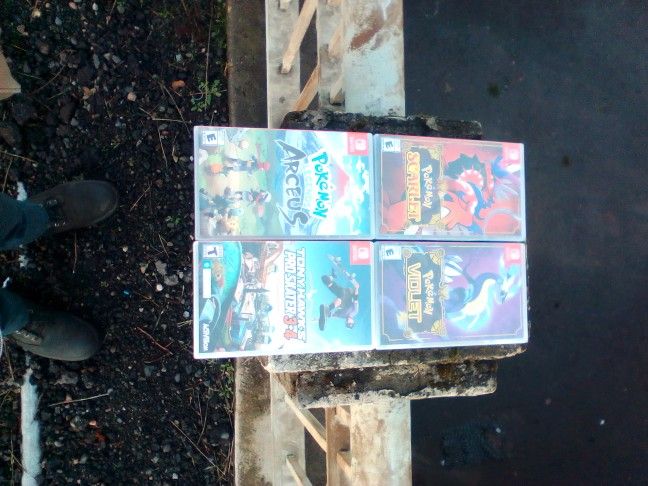 Pokemon Violet & Scarlet. Pokemon Legends Arceus. Tony Hawks Pro Skater 3&4