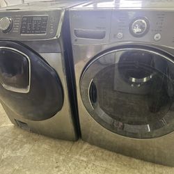 Samsung Washer And Ge  Electric Dryer Set Working Perfectly Fine Very Clean Super Capacity I Can Deliver To You 90 Days Warranty 