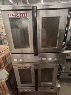 Refurbished double stacked gas oven