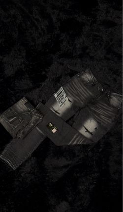 Amiri Collegiate Logo Jeans – Black