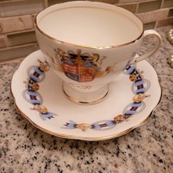 Vintage Queens Coronation Cup & Saucer England 