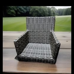 Fernlake Steel Wicker 4 Pack Dining Chairs (Bare). 