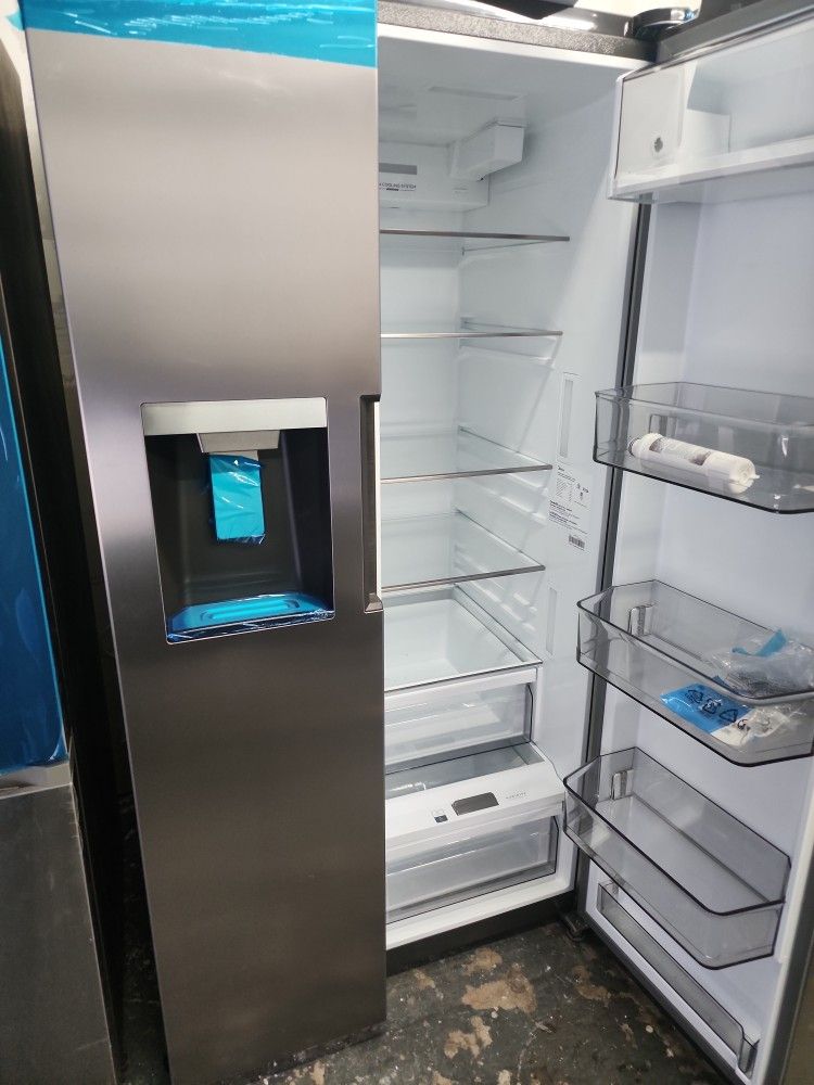 Midea Refrigerator Side By Side Stainless Steel