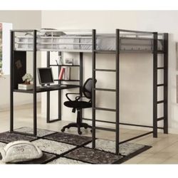 Awesome Loft Bed With Desk - Save Space! Kids Will Love! GREAT DEAL!!