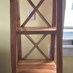 Solid Wood 4 Tiered Shelf 