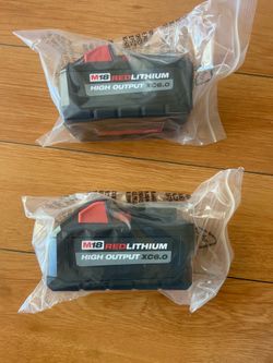 Milwaukee 6.0 AH batteries