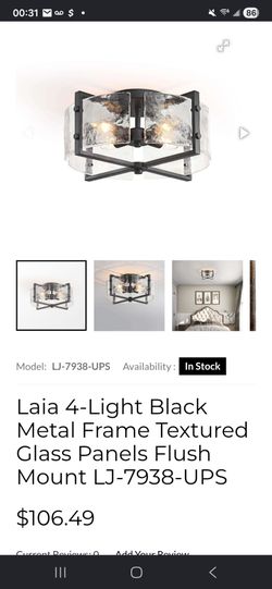 Black frame textured glass