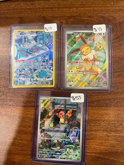 Pokemon cards evee charmander magnezone tcg rare