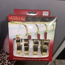 The original Mantle Clip Stocking Stuffer Holder Pack 