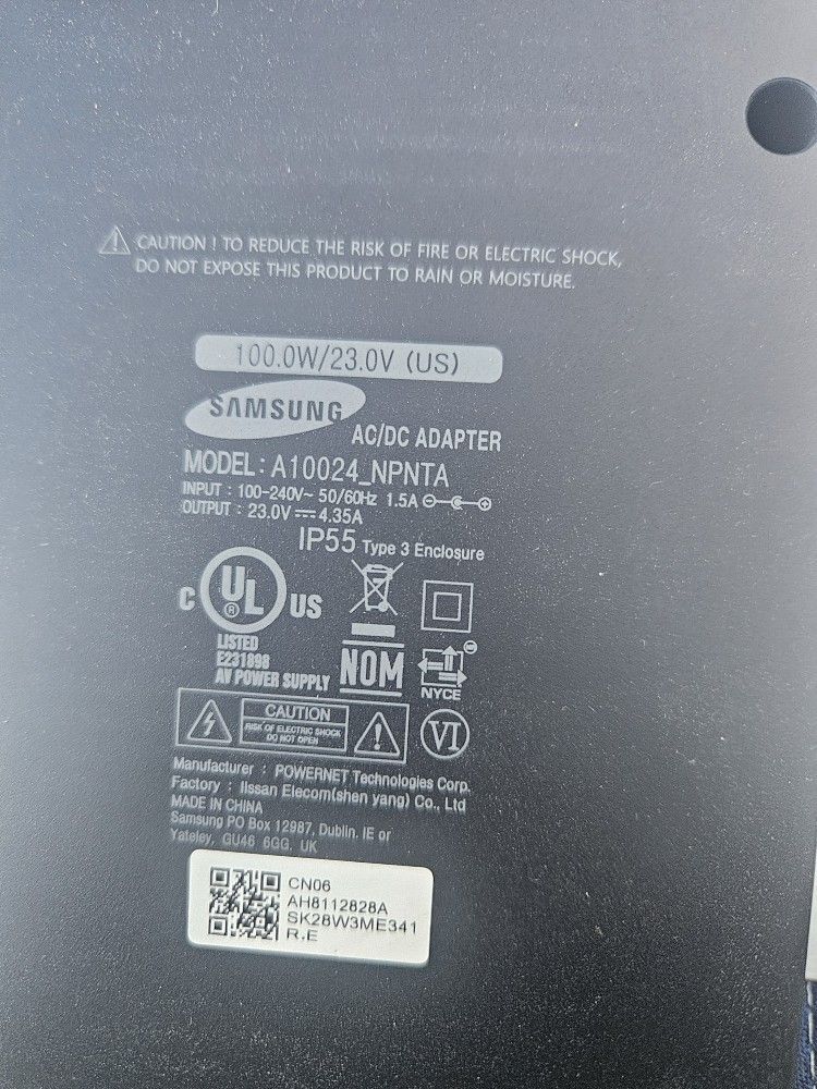 Samsung AC Adapter A10024_NPNTA 23v For Monitor