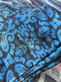 Dead stock fabric 5 yards satin charmeuse poly. Almost vintage excellent cond.