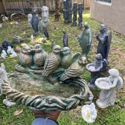 Concrete Hanging Bird Feeder Or Bird bath