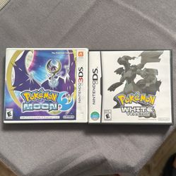 Pokemon Moon (3DS) and Pokemon White (DS)