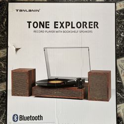 Vinyl Record Player with External Speakers, 3 Speed Vintage Stereo Turntable for Vinyl Records BRAND NEW