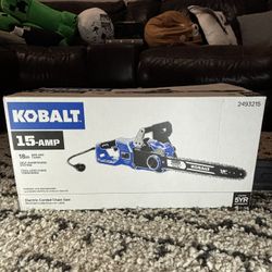 New Kobalt Electric Corded 18" Chainsaw 15 Amp Motor