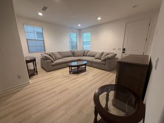 Like New Costco Sectional Couch + 3 Side Tables