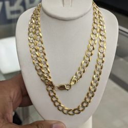 7mm 14k Solid Curb Chain 